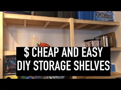 How To Build Simple Diy Storage Shelves