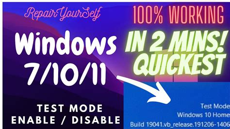 How To Remove Test Mode In Windows 10 Windows 11 Test Mode Enabledisable Updated 100 Working