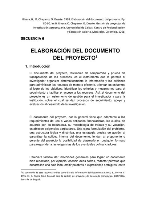 ¿qué Es Un Proyecto Pdf Y Cómo Estructurarlo Correctamente