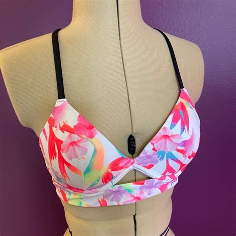 Pink Victoria S Secret Swim Nwot Hot Bikini Top For The Adventurous Poshmark