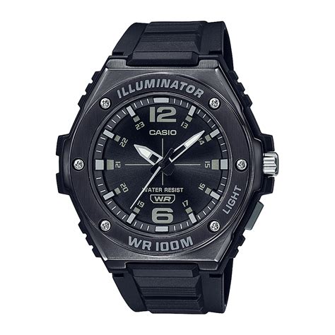 Reloj Casio Mwa Hb Avdf Resina Acero Juvenil Negro Btime