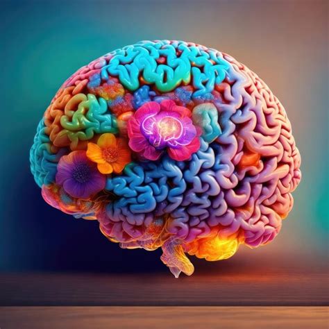 Premium Photo Colorful Human Brain Illustration