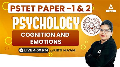 PSTET 2024 Preparation PSTET Psychology Cognition And Emotions By