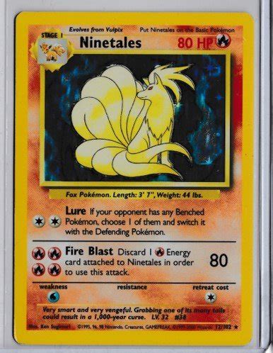 Ninetales Holo Rare Brugt Brugte Kort Pokemonshop