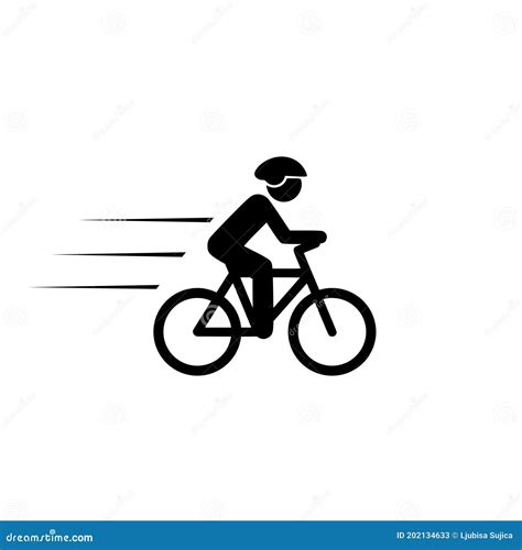 Fast Bike Icon Isolated On White Background Stock Vector Illustration