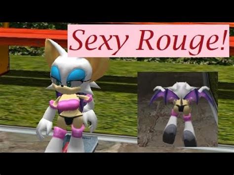 Sonic Adventure Rouge The Bat Revealing Alternative Outfit Mod