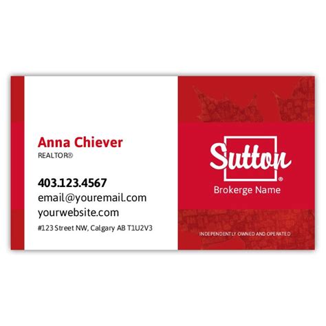 Sutton Group Realty Pt Business Card Design Opt Studio Signs