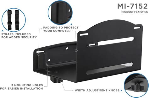 mount  adjustable cpu wall mount bracket  safety straps india ubuy