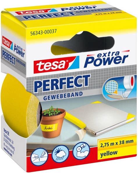 Tesa Perfect Textieltape Tesa Extra Power Geel L X B