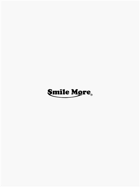 Smile More Sticker Sticker By Clarsen1010 Redbubble