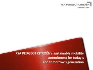 Ppt Groupe Psa Peugeot Citroen Powerpoint Presentation Free