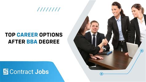 Top Career Options After Bachelor Of Business Administration Bba Degree Contract Jobs Youtube