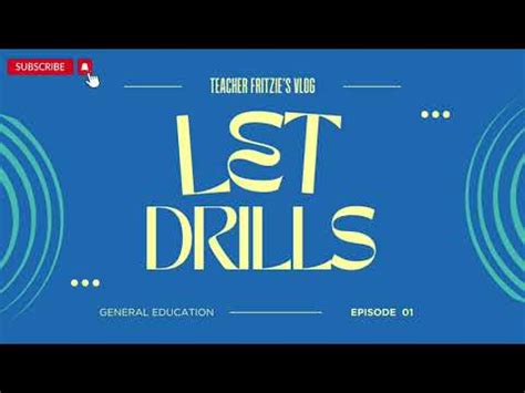 LET DRILLS EPISODE 01 YouTube