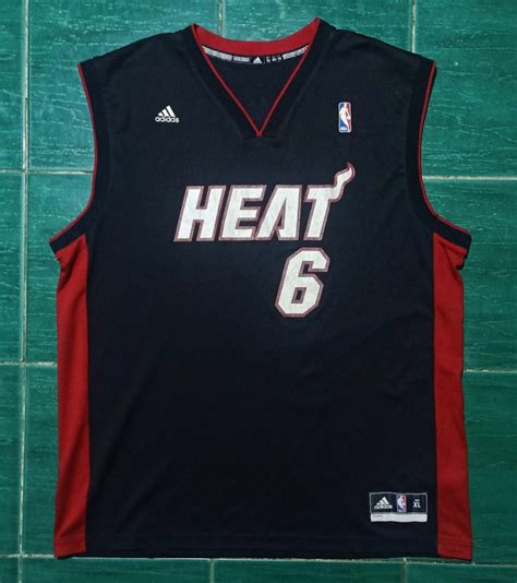 ADIDAS MIAMI HEAT ' LEBRON JAMES 6 ' BASKETBALL JERSEY, Men's Fashion ...