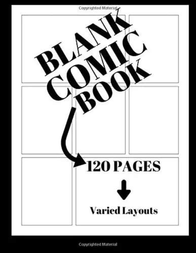 Libro Blank Comic Book Sketchbook Blank Comic Book Pages Cuotas