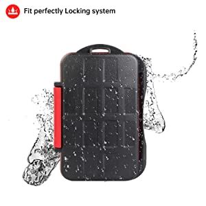 Lynca Slots Memory Card Case Holder Water Resistant Anti Shock