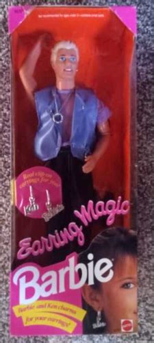 Earring Magic Ken Doll Gay Discontinued Barbie NRFB W Charms NIB NE EBay