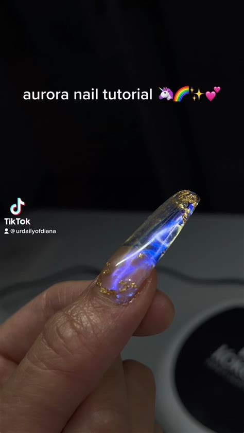 Aurora nail tutorial I put together 🦄🌈 💕 this is an encapsulated look, so you want to make sure ...