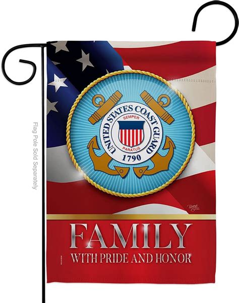 Us Coast Guard Veteran Flag Armed Forces Uscg Semper