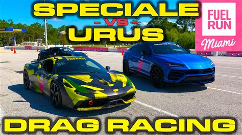 Ferrari Speciale vs Lamborghini Urus 1/4 Mile Drag Racing | DragTimes.com Drag Racing, Fast Cars ...