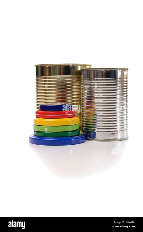 Recycling Concept Old Tin Can On A White Background Stock Photo Alamy