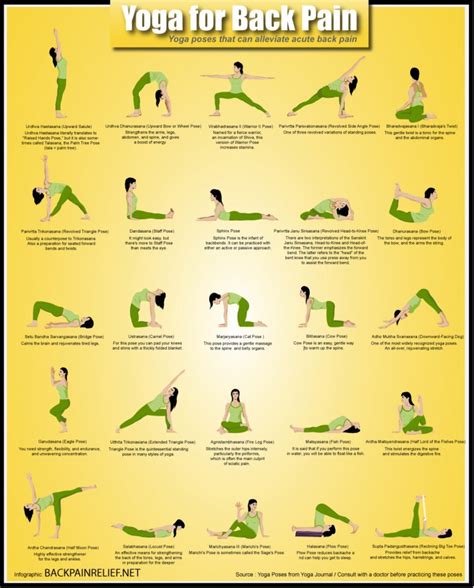 Yoga Poses For Back Pain Relief (Infographic) | Ergonomics Fix