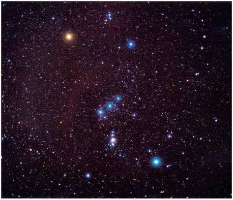 Photograph Of The Constellation Orion In The Night Sky Thus Evidently