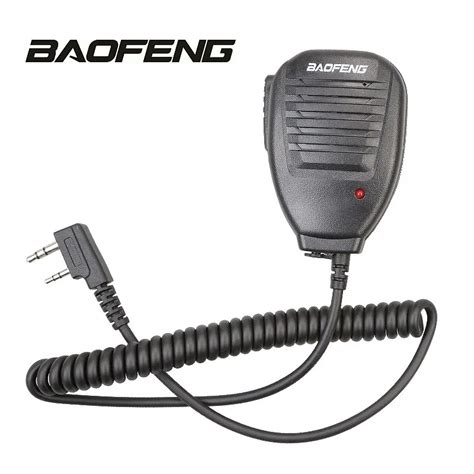 BAOFENG Shoulder Handheld Speaker 2 Pin Dual Push To Talk PTT