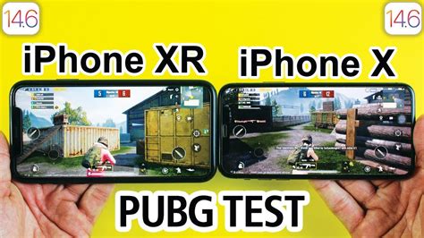 IPhone XR Vs IPhone X PUBG MOBILE TEST In 2021 IOS 14 6 PUBG TEST