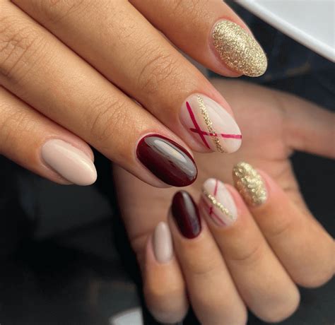 Rose Gold Burgundy Nail Design Ideas For Any Occasion