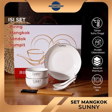 Jual Gift Box Hampers Souvenir Bowl Momoso Set Mangkok Panda Putih