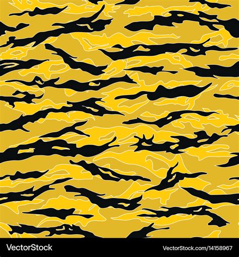 Urban Tiger Stripe Camouflage Seamless Patterns Vector Image