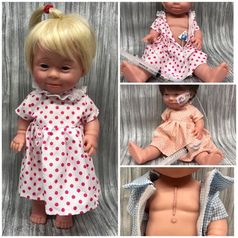 Blonde Hair Girl Doll With Down Syndrome And Custom Adaptions Bright Ears