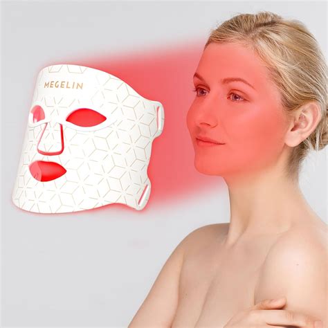 Megelin Led Red Light Therapy Mask7 Colors Led Light