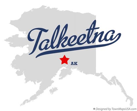 Map of Talkeetna, AK, Alaska