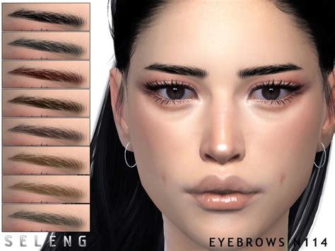 Eyebrows N114 By Seleng Created For The Sims 4 Emily Cc Finds