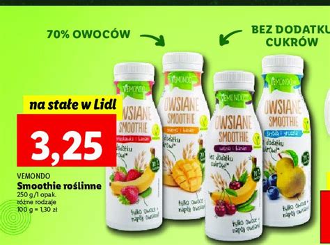 Smoothie Owsiane Mango Banan Vemondo Cena Promocje Opinie