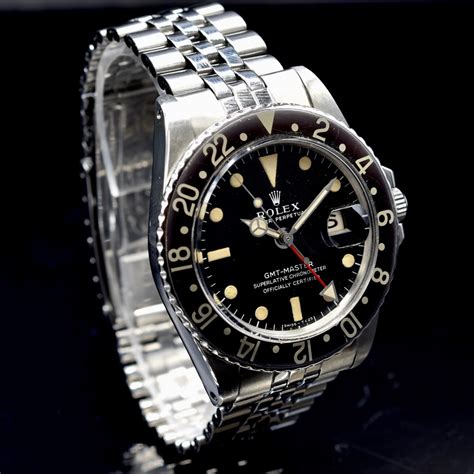 Rolex Gmt Master Ref Long E Aubergine Bezel Romain R A