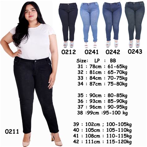 Jual CELANA JEANS JUMBO WANITA TERBARU MURAH TANAH ABANG LARGE BIG SIZE