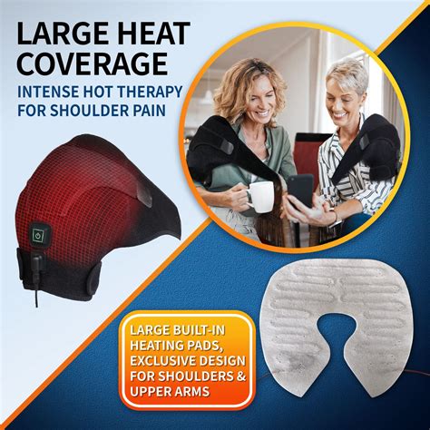 Creatrill Heated Shoulder Wrap Heat Settings Heating Pad Support