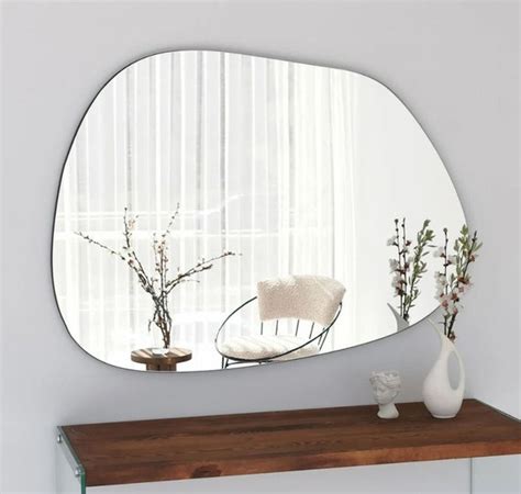 Asymmetrical Wall Mirror Asymmetric Mirror Aesthetic Mirror Etsy