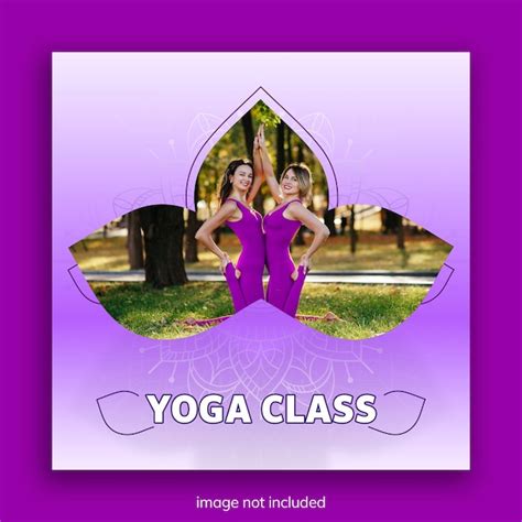 Plantilla De Psd De La Clase De Yoga Archivo PSD Premium