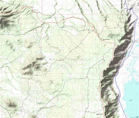 Fremont National Recreation Trail Mountain Biking And Hiking Topo Map