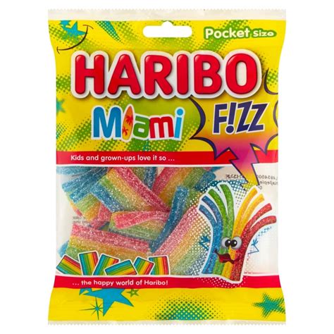 Haribo Miami Fizz Żelki owocowe 85 g 22 TANIEJ promocja Żabka