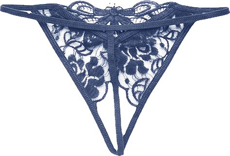 Haitanguo Damen Spitze Slip Ouvert Höschen G String Ouvert Offenen