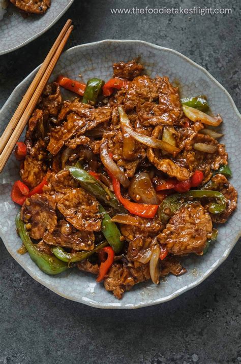 Garlic Pepper “beef” Stir Fry Chinese Style Vegan Trixie Lu Copy