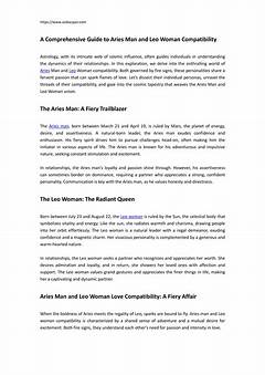 Aries Woman Love Compatibility Can You Handle Her Fire Compatibility Secrets