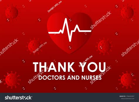 Thank You Doctor Nurse Coronavirus Covid19 Stock Vector (Royalty Free ...