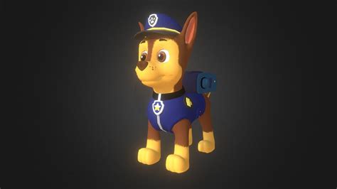 Paw Patrol Chase A 3d Model Collection By Bryanpdavis Sketchfab