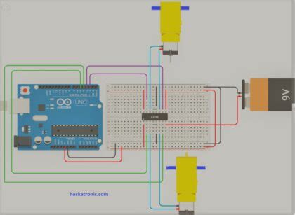 Motor Driver Ic L293d Pin Diagram Hackatronic